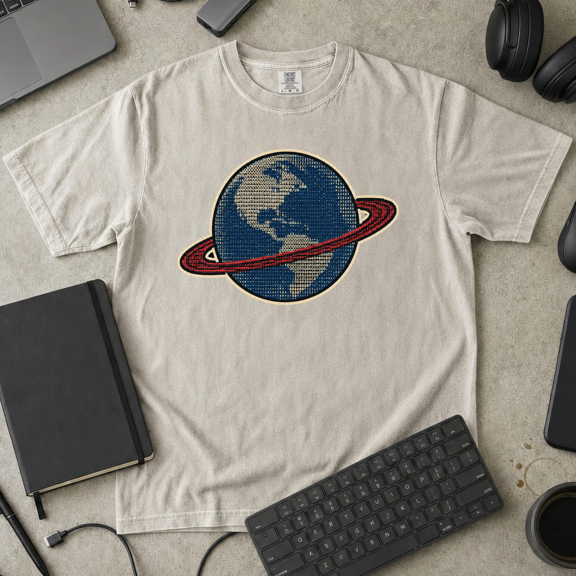 Earth Data Premium Shirt - Ivory mockup
