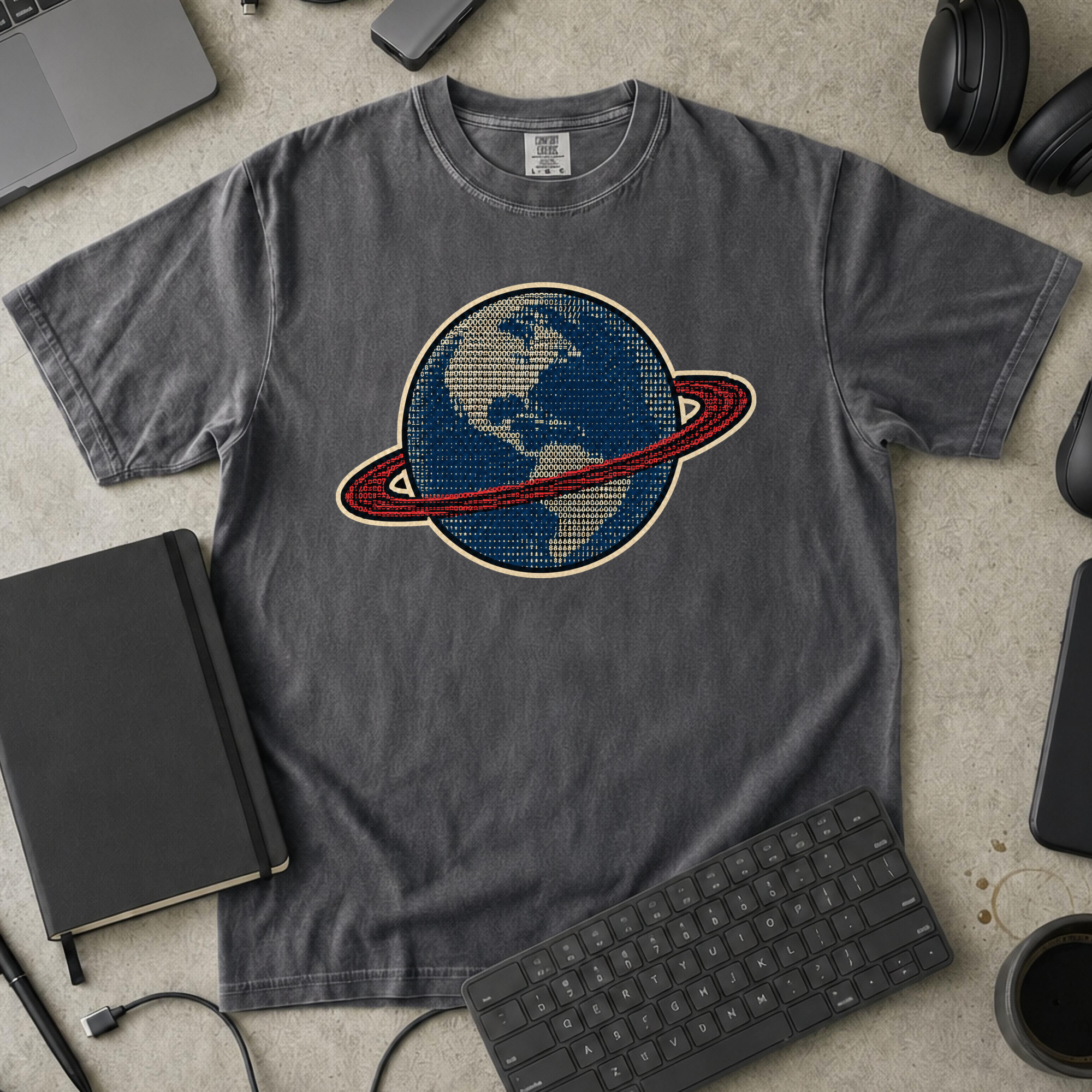 Earth Data Premium Shirt - Pepper mockup