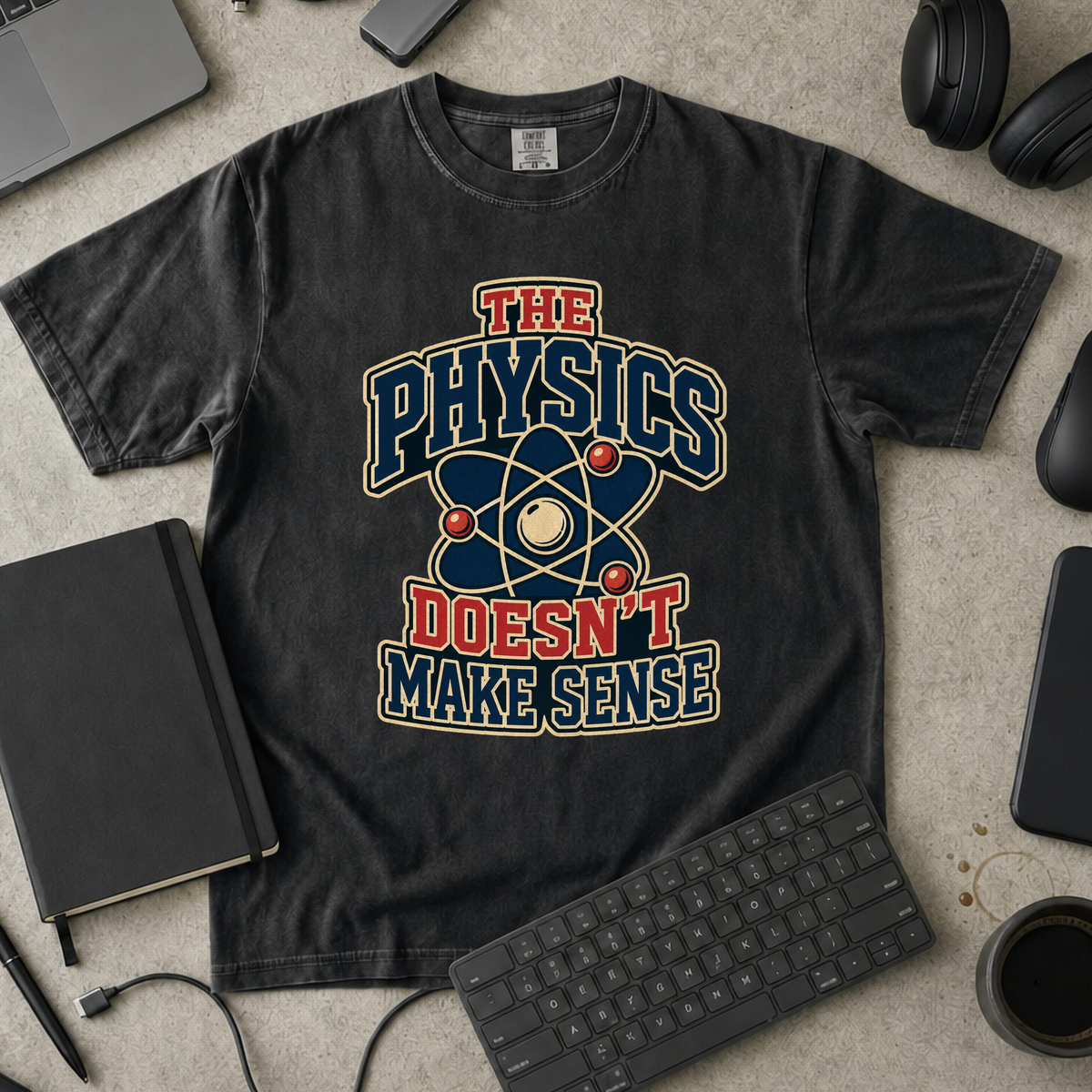 Nerd Collection Artwork T093 Premium Shirt - Black mockup