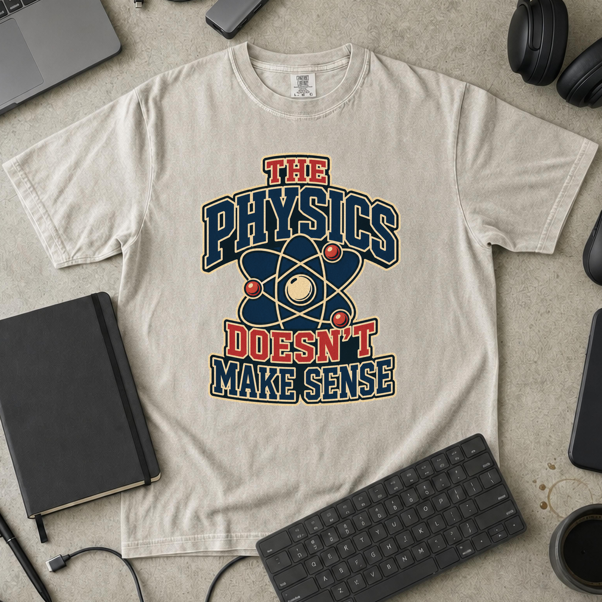Nerd Collection Artwork T093 Premium Shirt - Ivory mockup