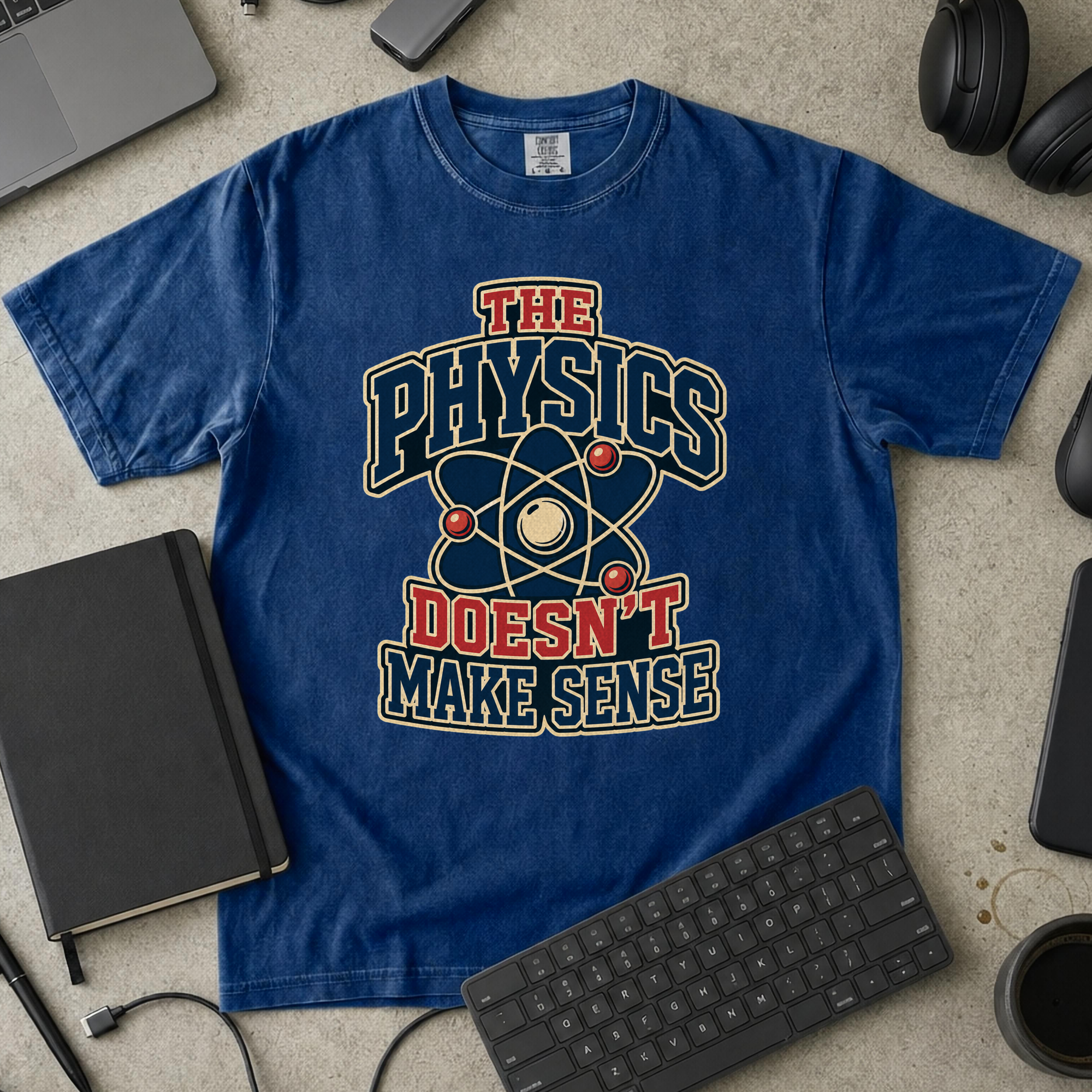 Nerd Collection Artwork T093 Premium Shirt - True Navy mockup