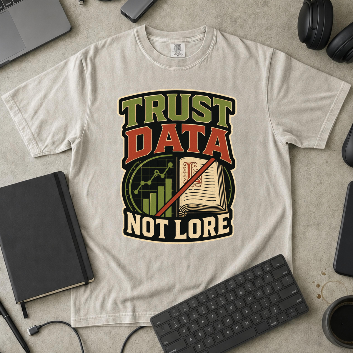 Nerd Collection Artwork T094 Premium Shirt - Ivory mockup