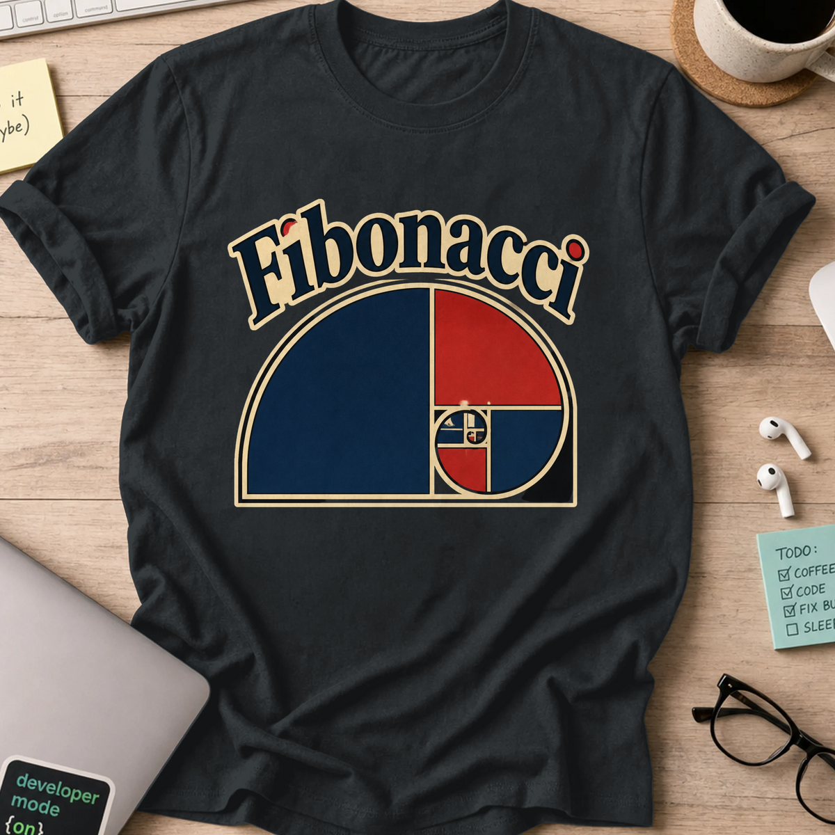 Nerd Collection Artwork T096 Shirt - Black mockup