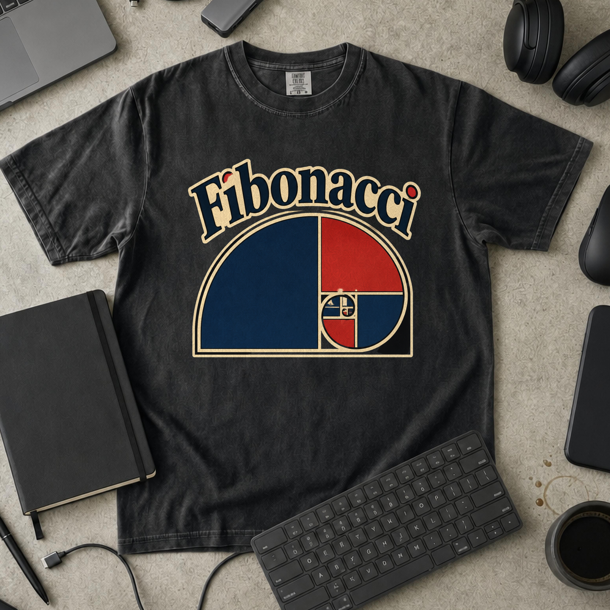 Nerd Collection Artwork T096 Premium Shirt - Black mockup