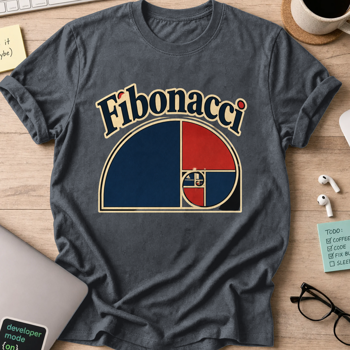 Nerd Collection Artwork T096 Shirt - Dark Heather mockup