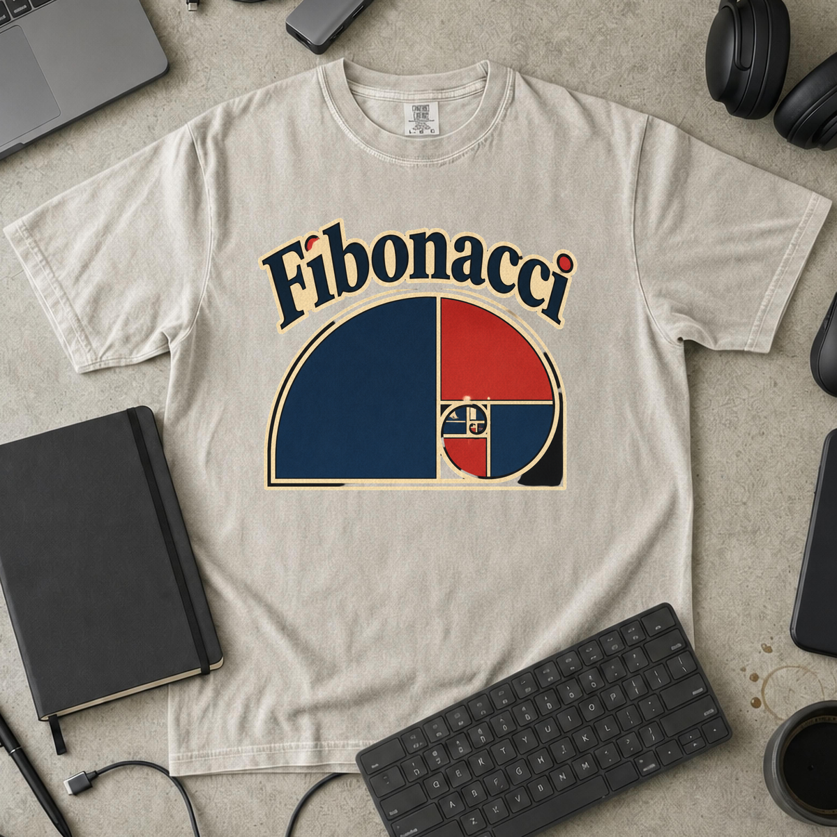 Nerd Collection Artwork T096 Premium Shirt - Ivory mockup
