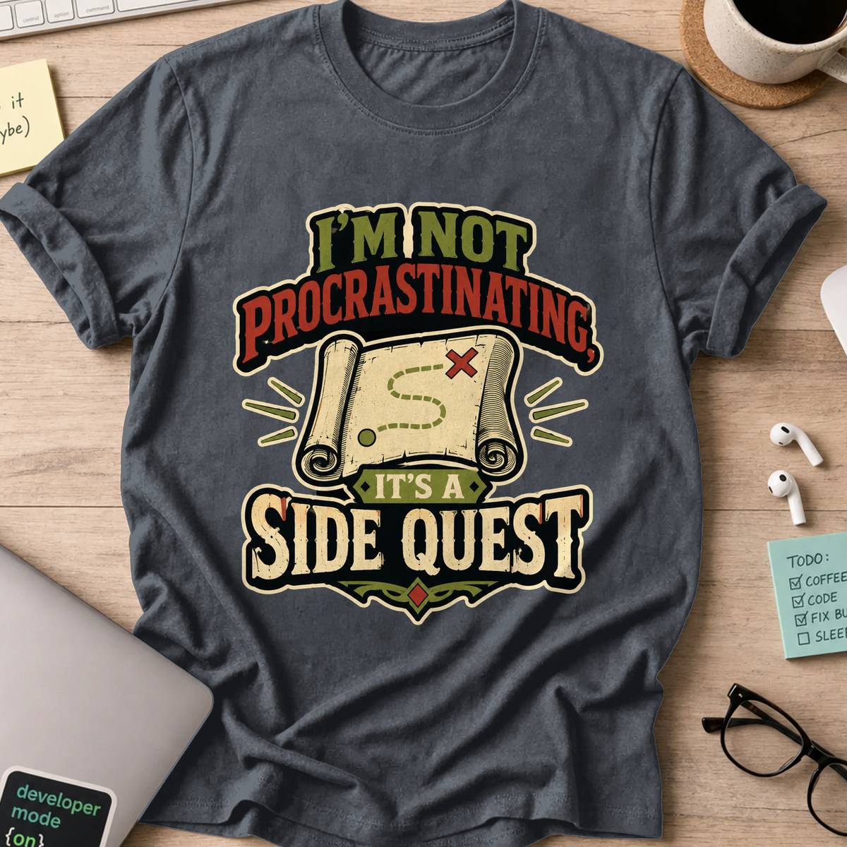 Nerd Collection Artwork T098 Shirt - Dark Heather mockup