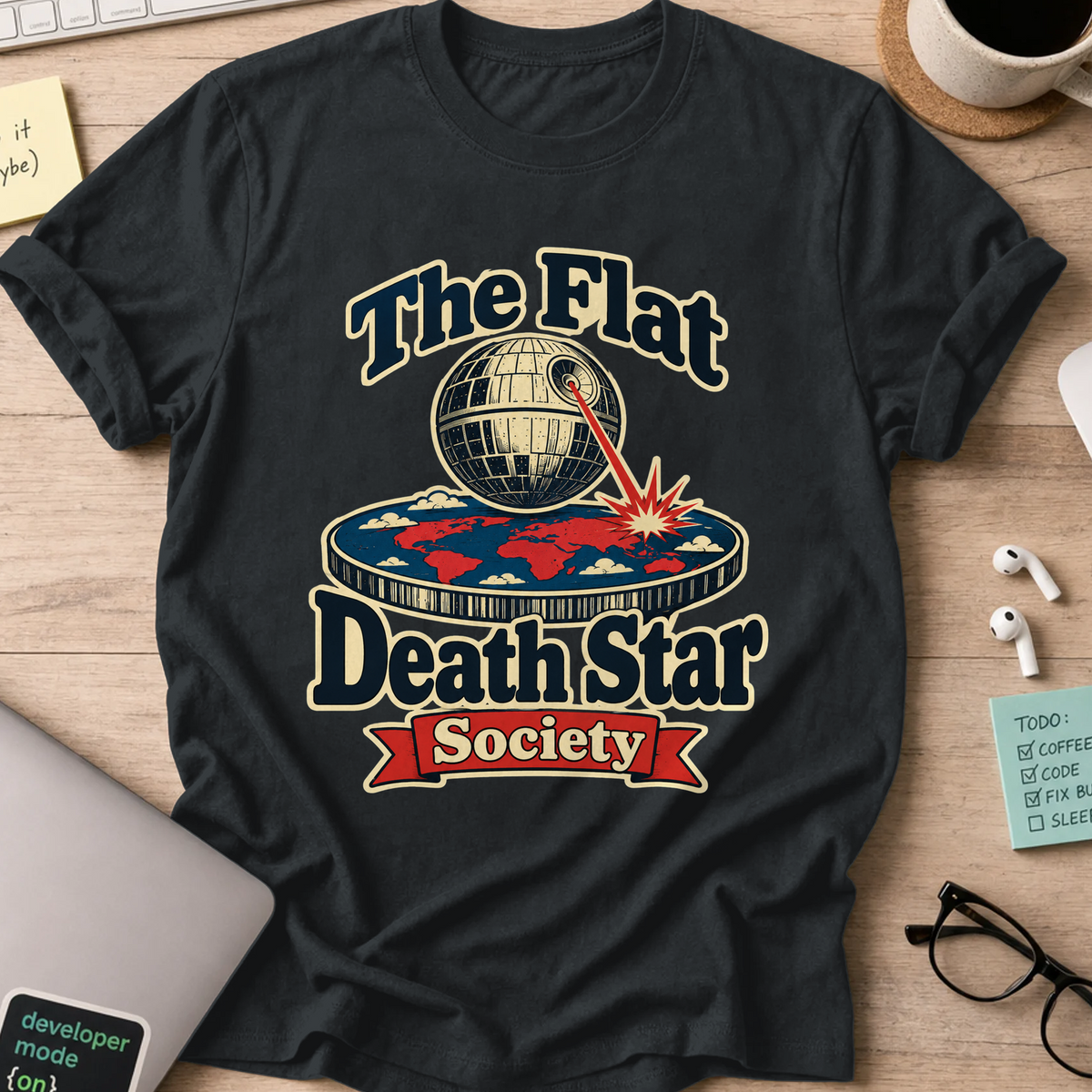 Nerd Collection Artwork T099 Shirt - Black mockup