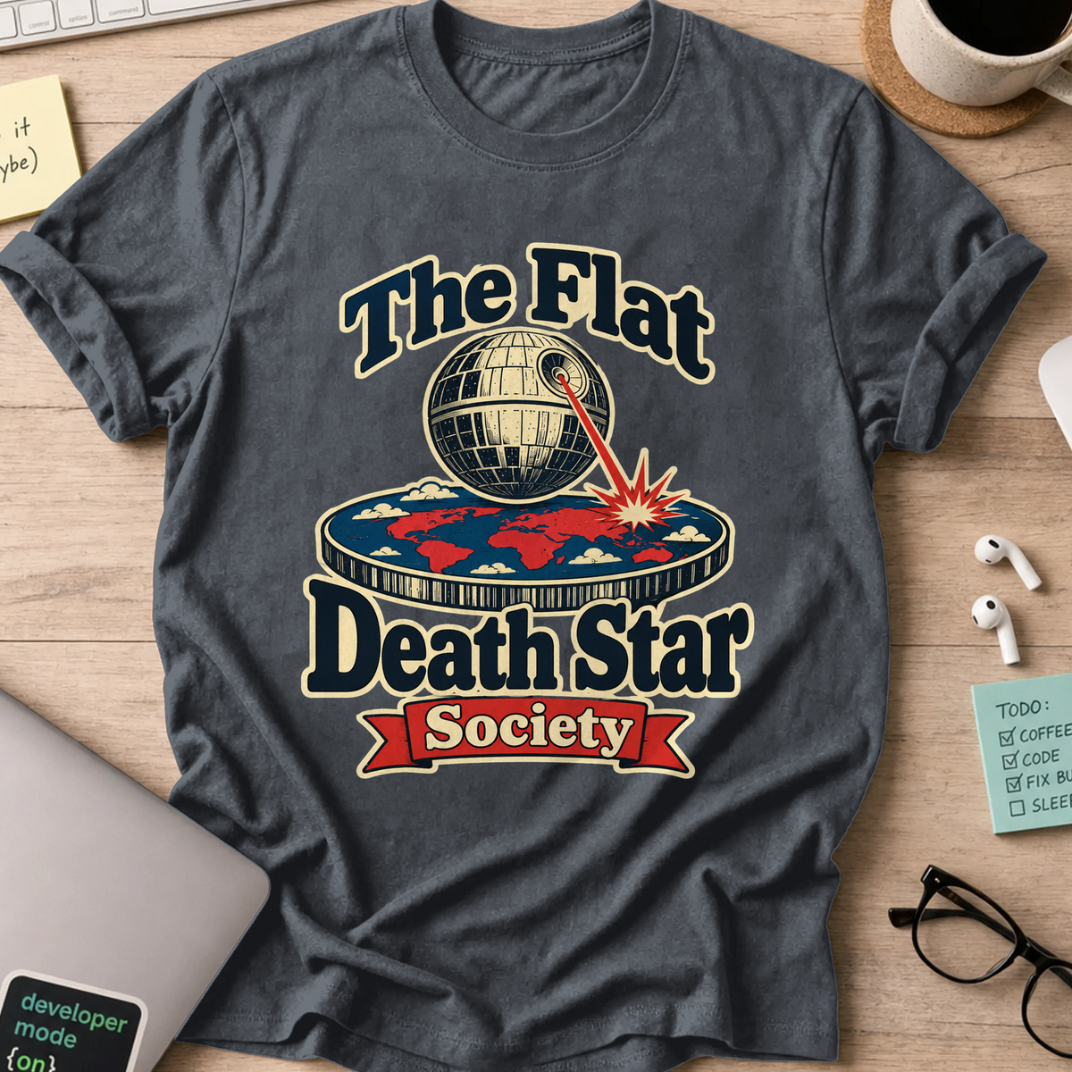 Nerd Collection Artwork T099 Shirt - Dark Heather mockup