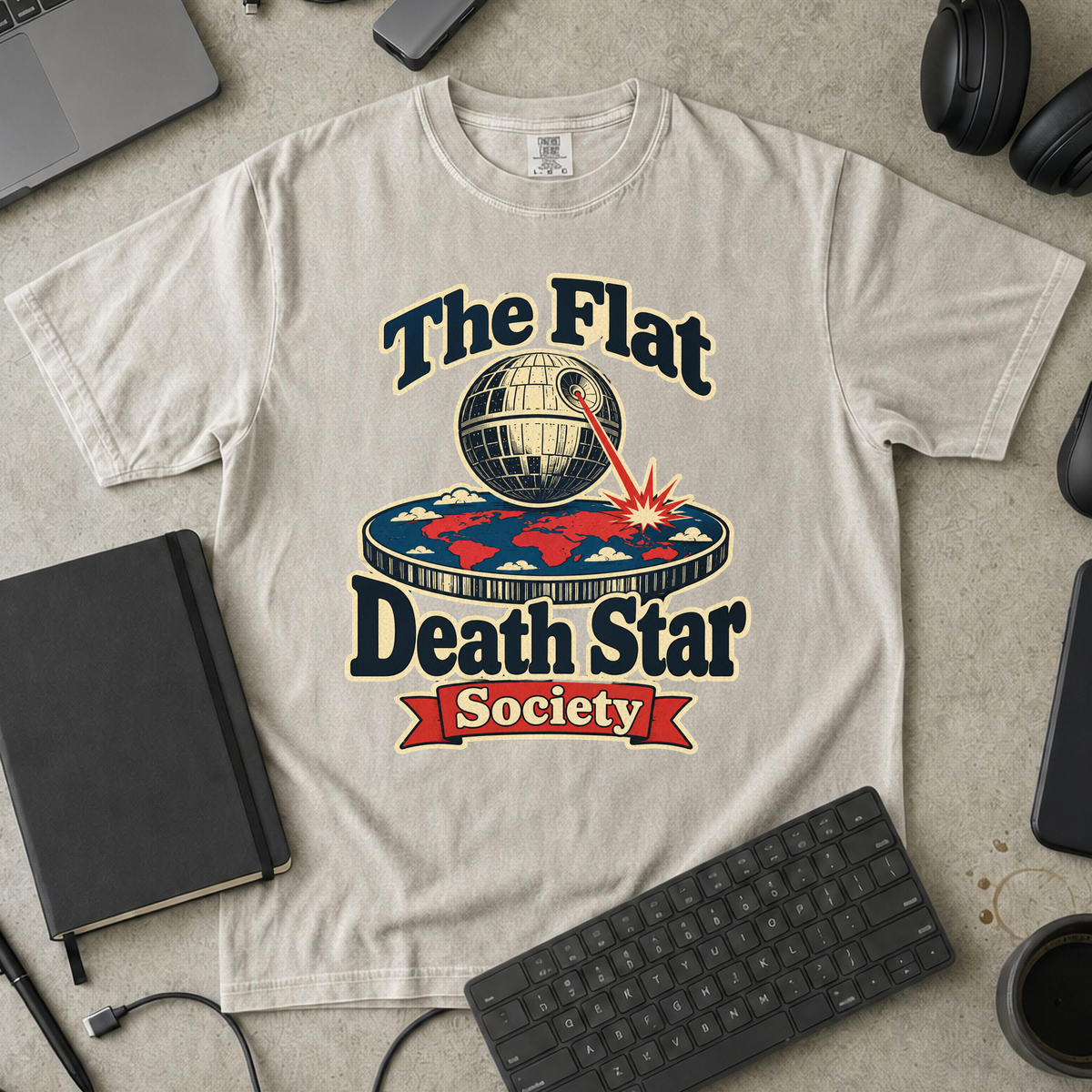 Nerd Collection Artwork T099 Premium Shirt - Ivory mockup