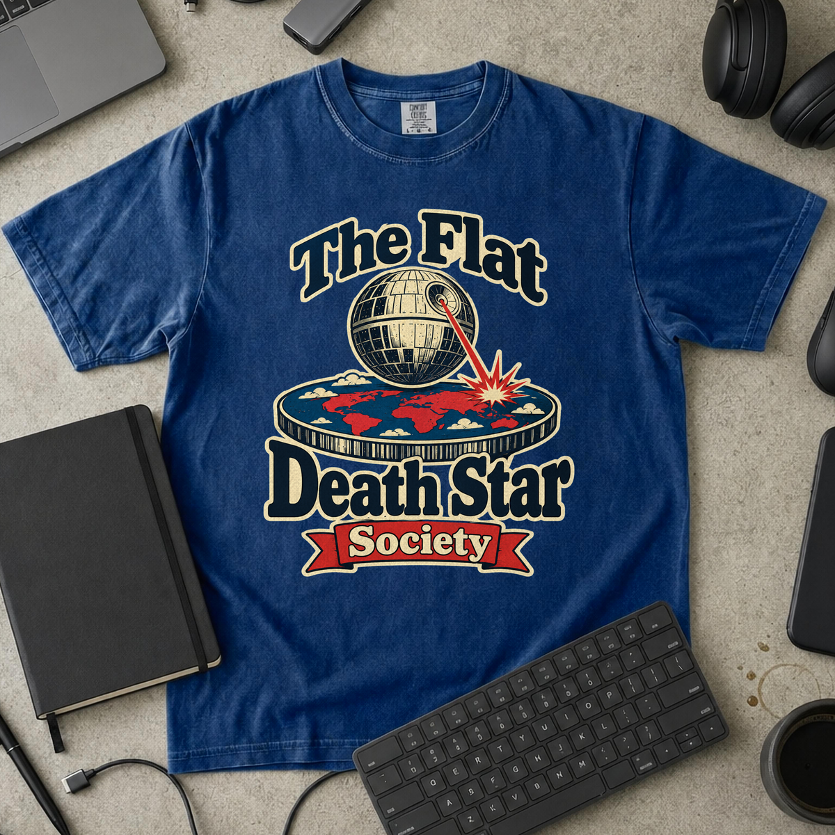Nerd Collection Artwork T099 Premium Shirt - True Navy mockup