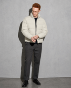 Solid Color Jacket For Men And Women, adjusting the sleeve, worn by model