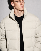 Solid Color Jacket For Men And Women, macro, front opening, worn by model