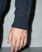 Zipper High Neck Thickened Woolen Sweater, macro, cuff, worn by model