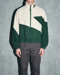 Men's Cropped Stand-Collar Zip Sweater, bust-to-thigh, square stance, worn by model