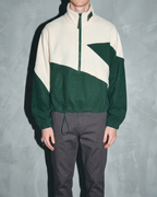 Men's Cropped Stand-Collar Zip Sweater, bust-to-thigh, square stance, worn by model