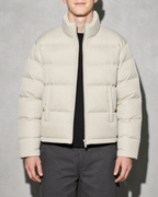 Solid Color Jacket For Men And Women, bust-to-thigh, square stance, worn by model