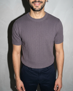 Men's Lightweight Solid Crewneck T-Shirt, bust-to-thigh, quarter turn, worn by model