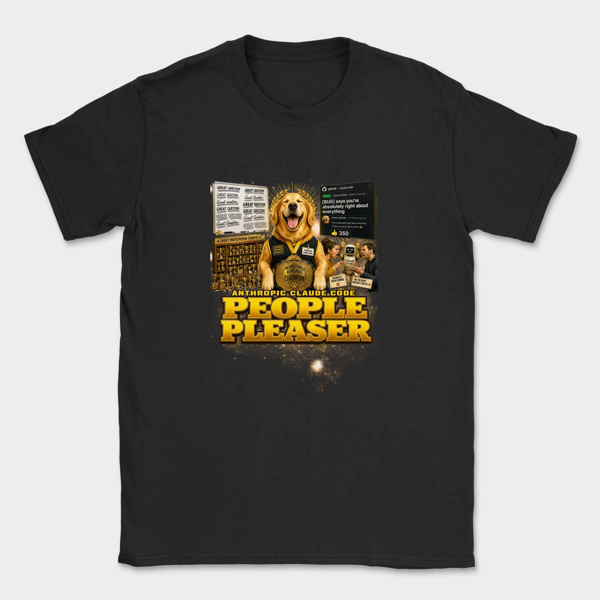 People Pleaser Shirt — Black