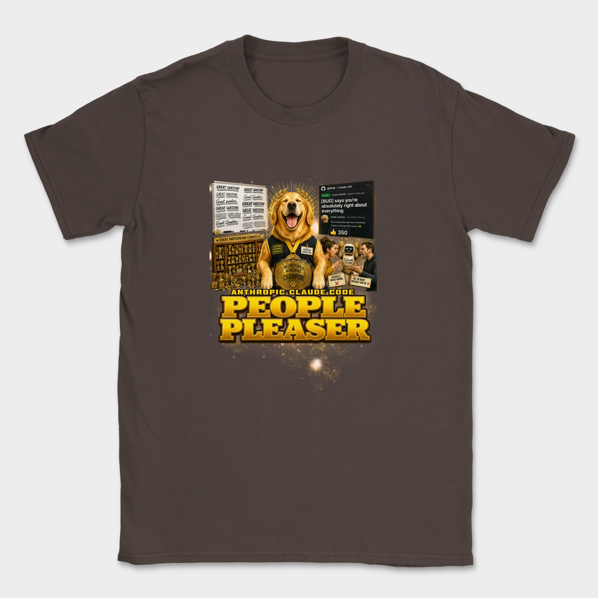 People Pleaser Shirt — Dark Chocolate