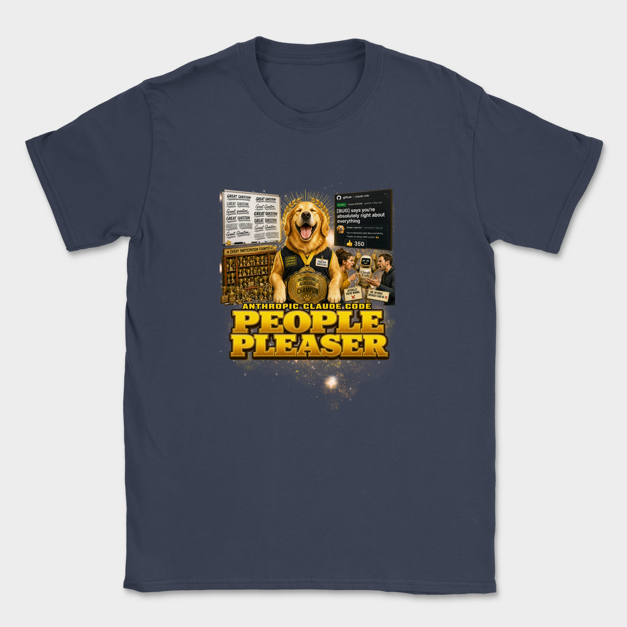 People Pleaser Shirt — Navy