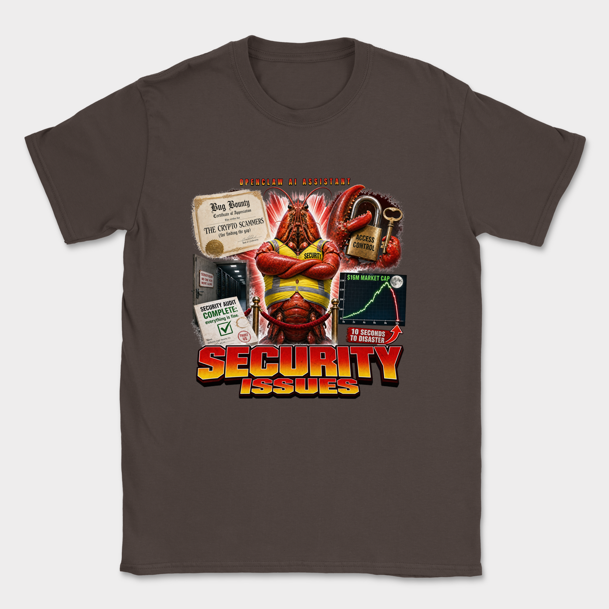 Security Issues Shirt — Dark Chocolate