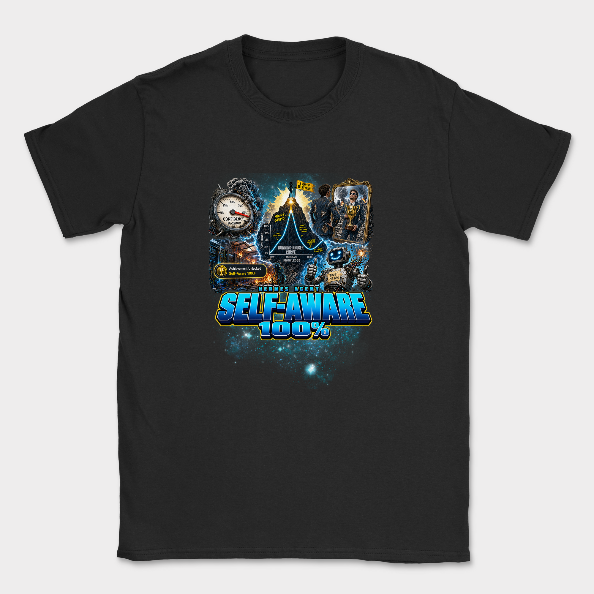 Self-Aware 100% Shirt — Black