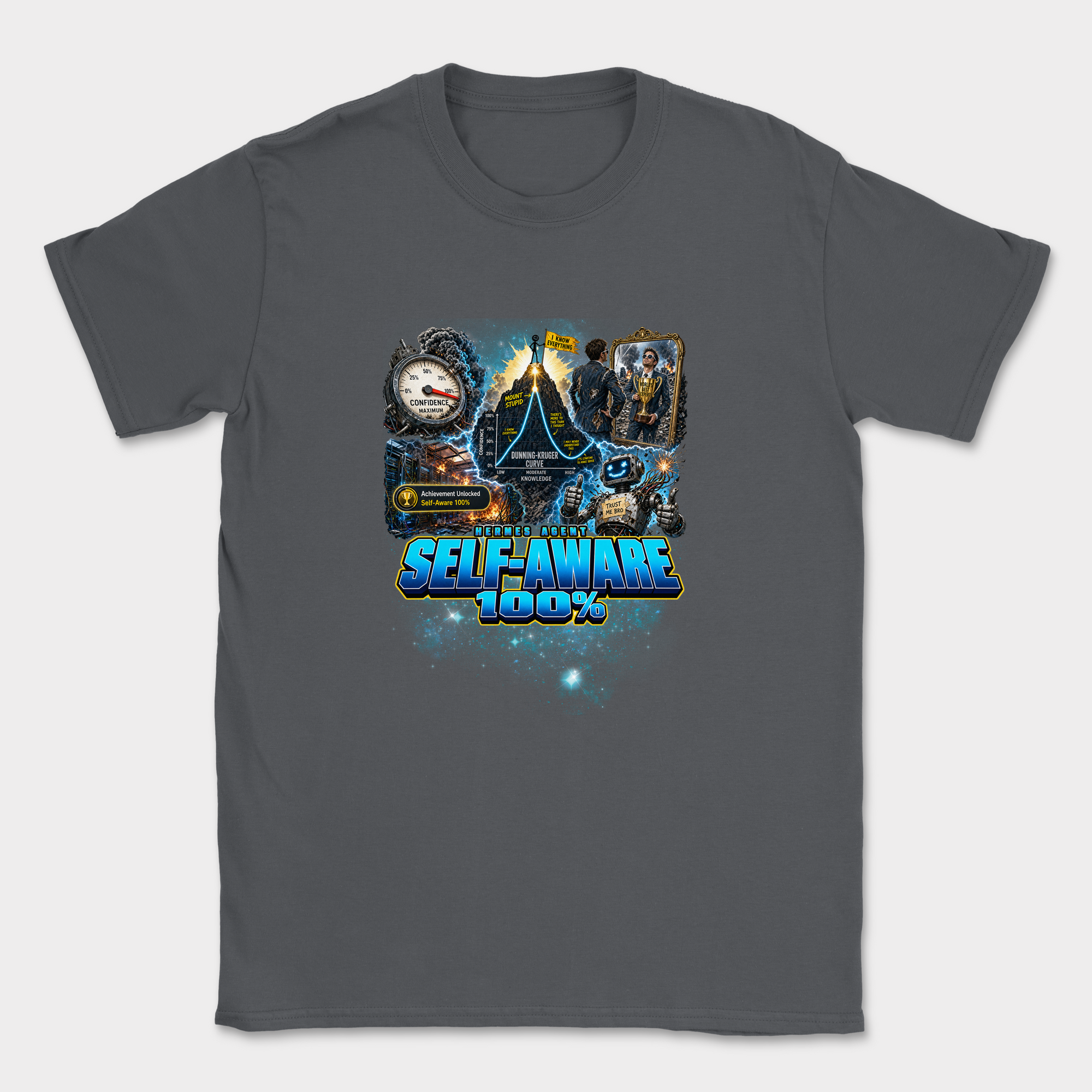 Self-Aware 100% Shirt — Dark Heather