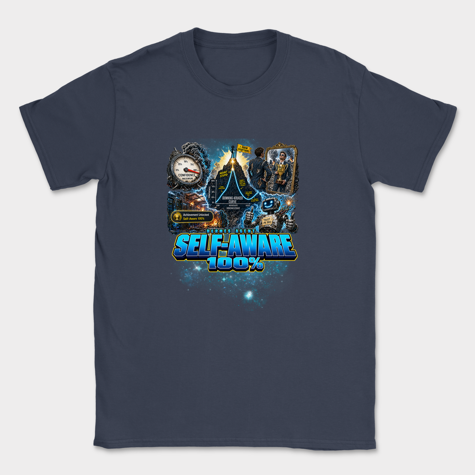 Self-Aware 100% Shirt — Navy
