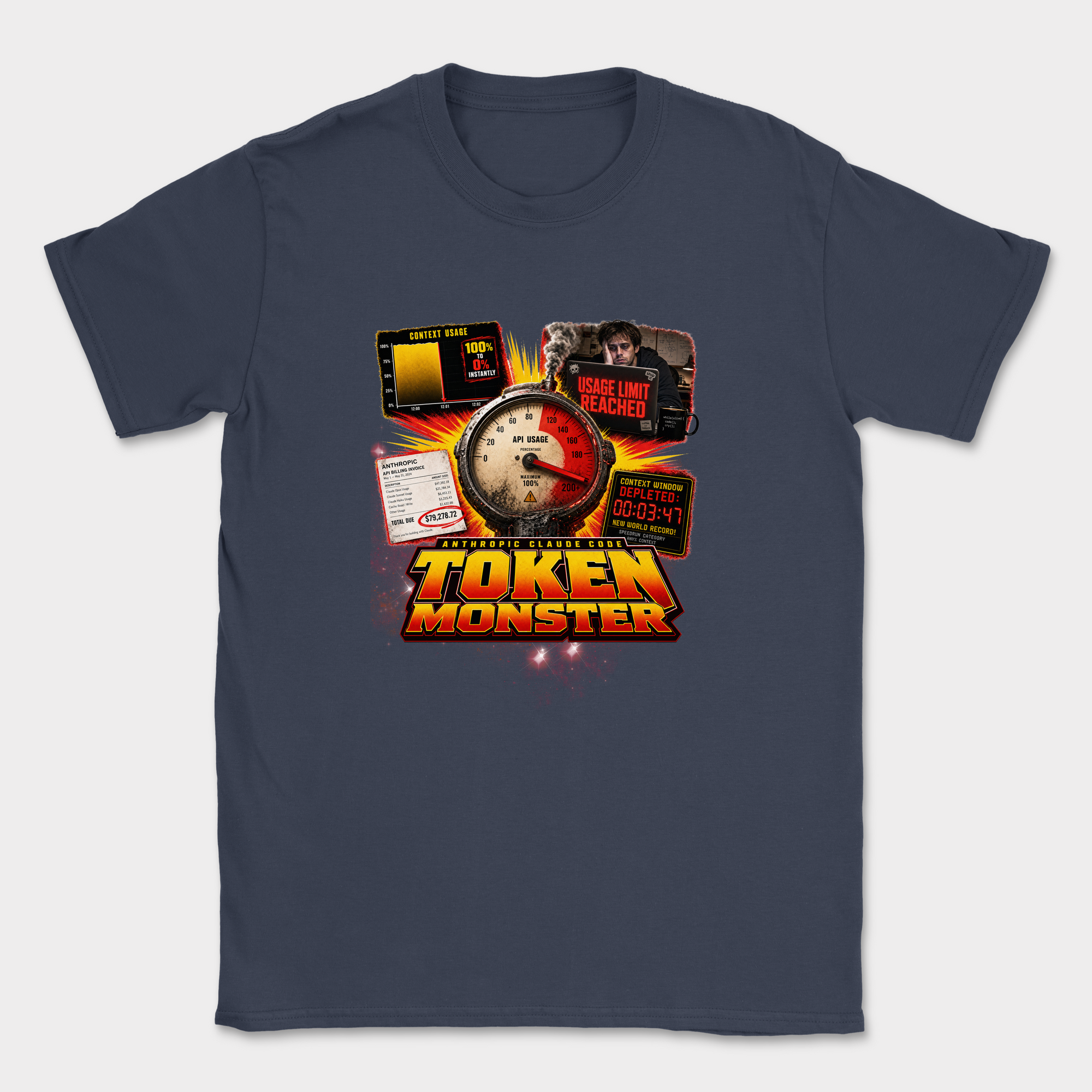 Token Monster Shirt — Navy
