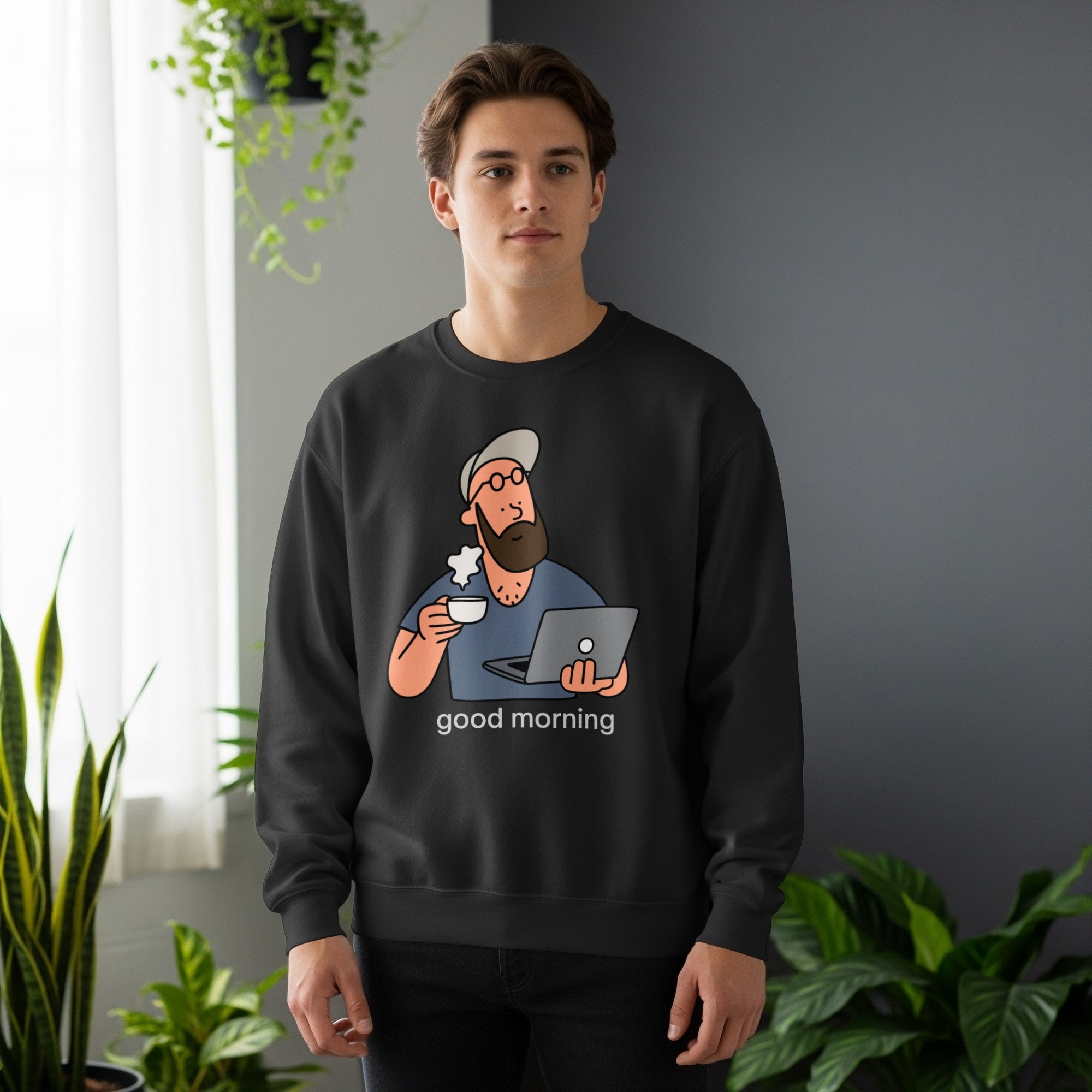 developers morning sweatshirt