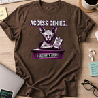 access denied security audit shirt - Dark Chocolate