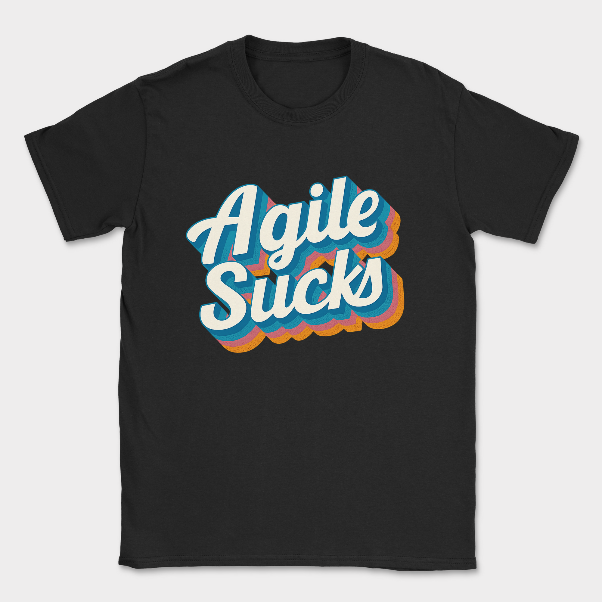 agile sucks shirt — Black
