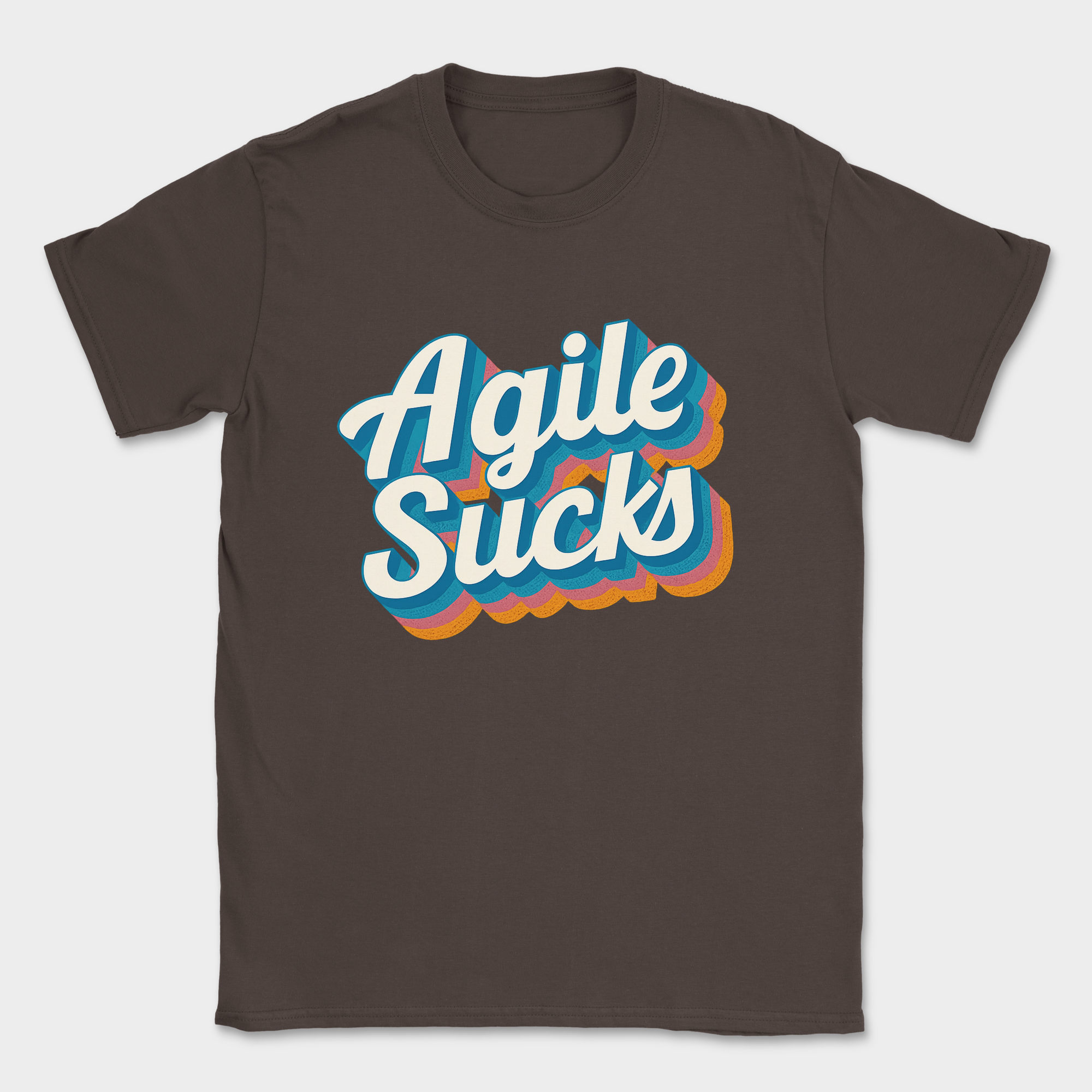 agile sucks shirt — Dark Chocolate