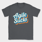 agile sucks shirt — Dark Heather Grey