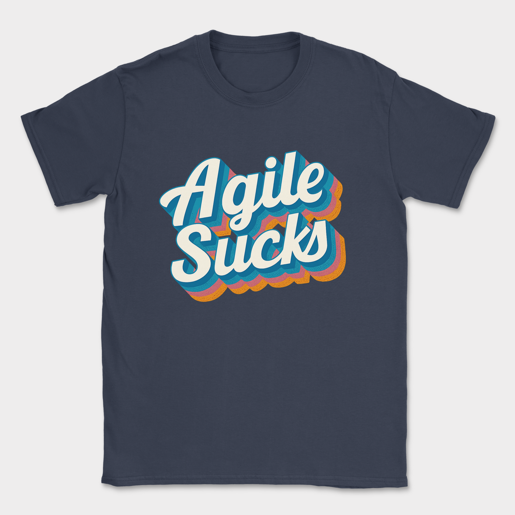 agile sucks shirt — Navy