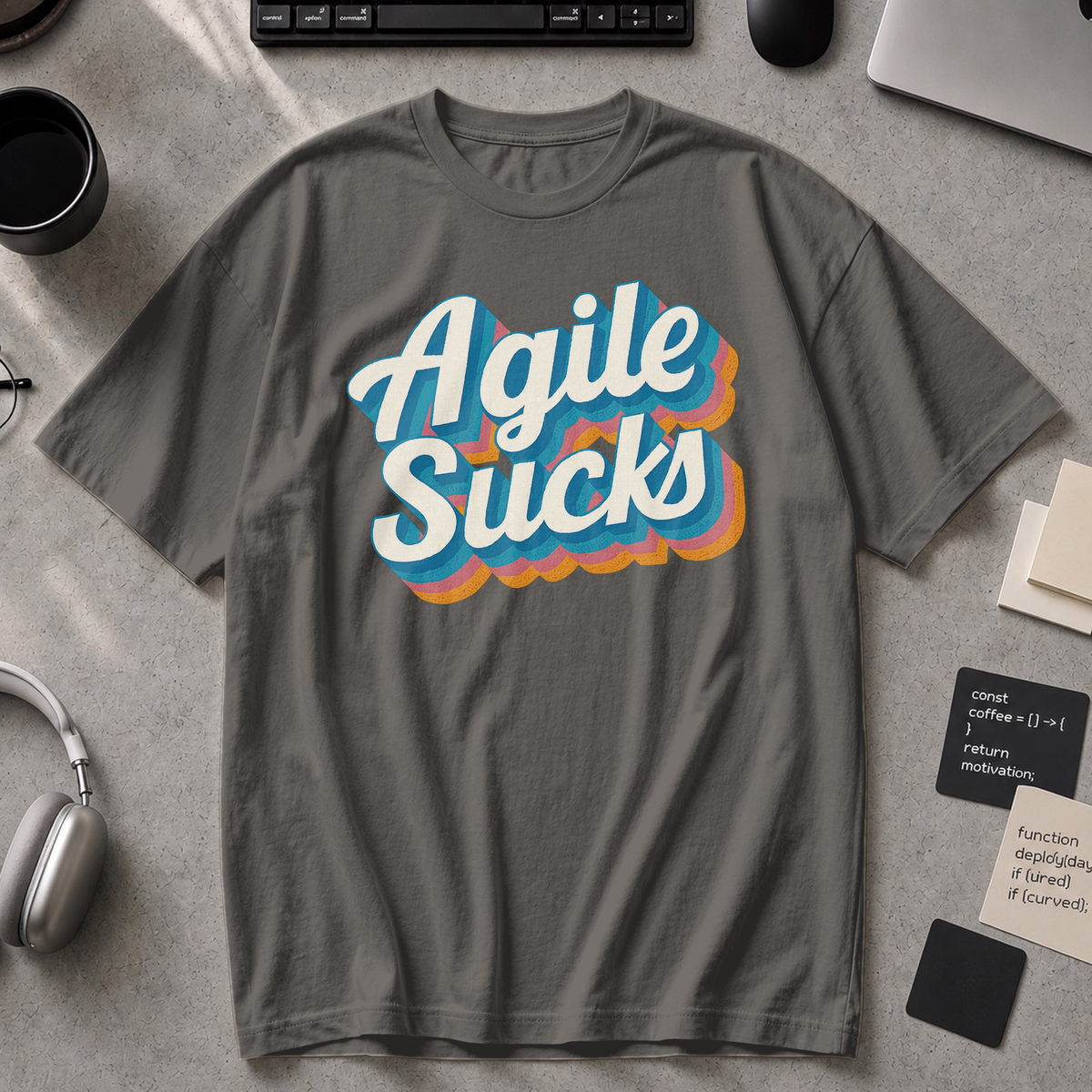 agile sucks Premium Shirt - Pepper