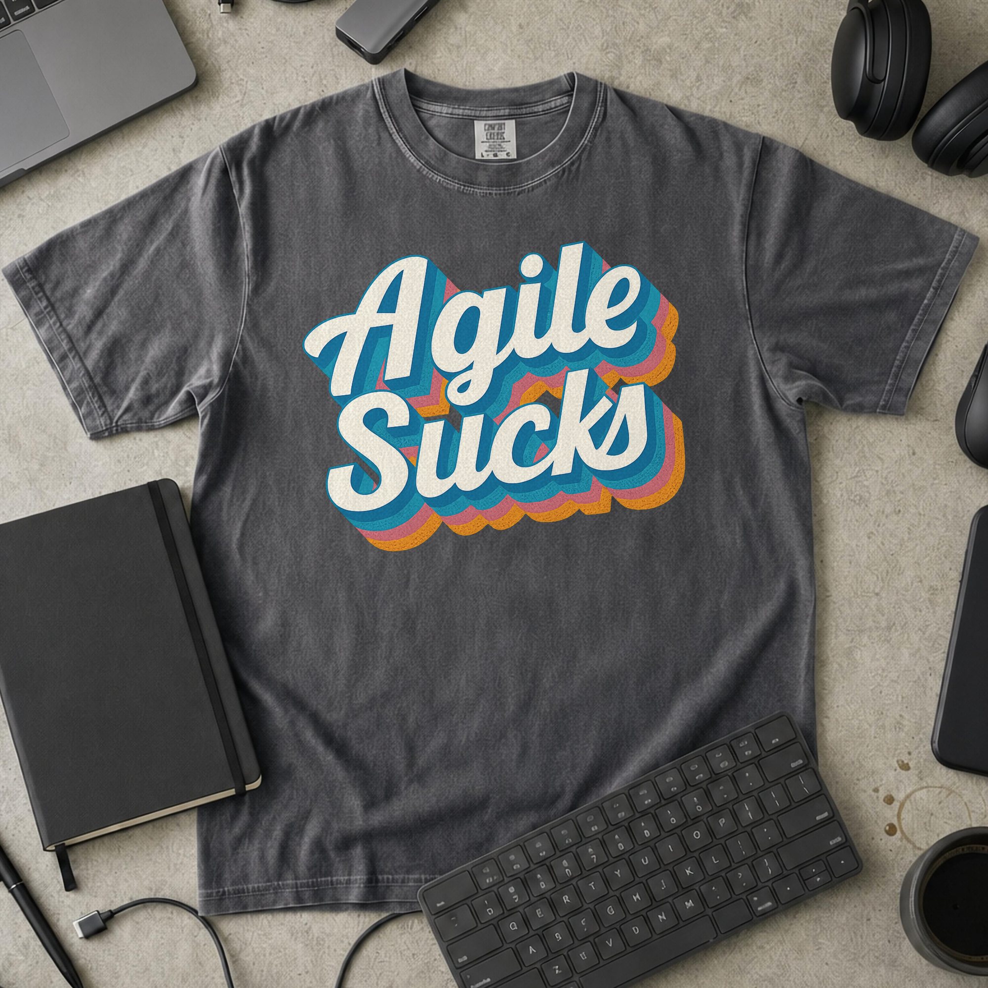 agile sucks Premium Shirt — pepper Premium Shirt mock-up
