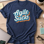 agile sucks shirt - Navy