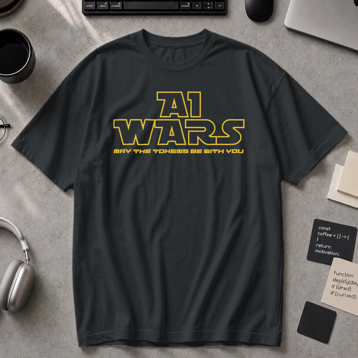 AI Wars May The Tokens Be With You Premium Shirt - Black