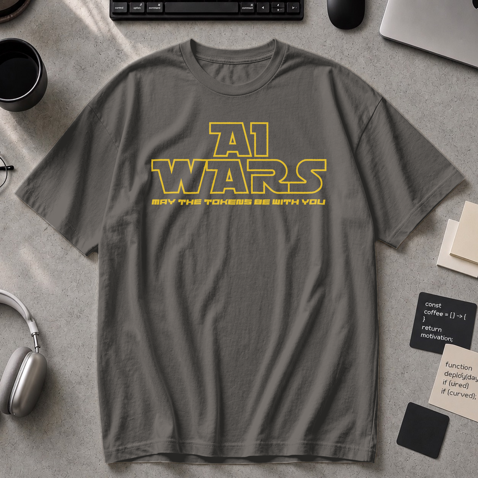 AI Wars May The Tokens Be With You Premium Shirt - Pepper