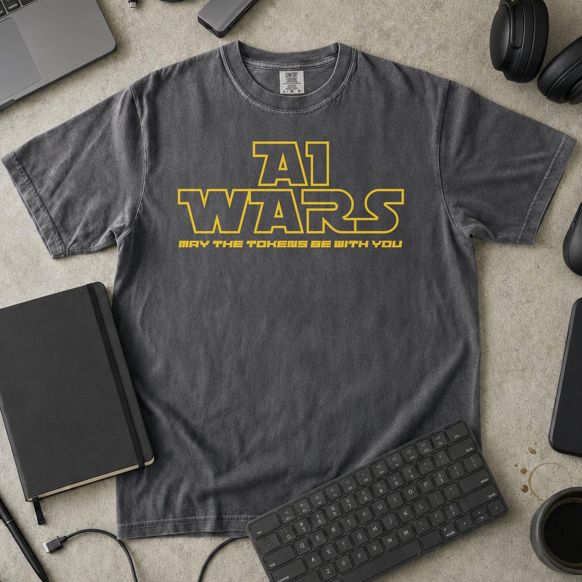 AI Wars May The Tokens Be With You Premium Shirt — pepper Premium Shirt mock-up