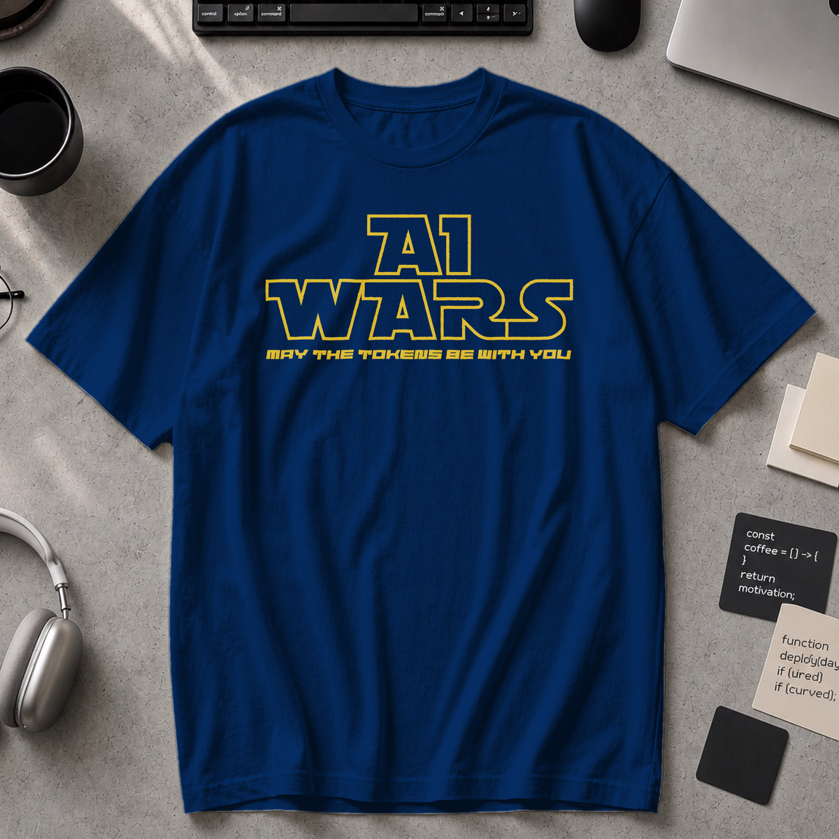 AI Wars May The Tokens Be With You Premium Shirt - True Navy
