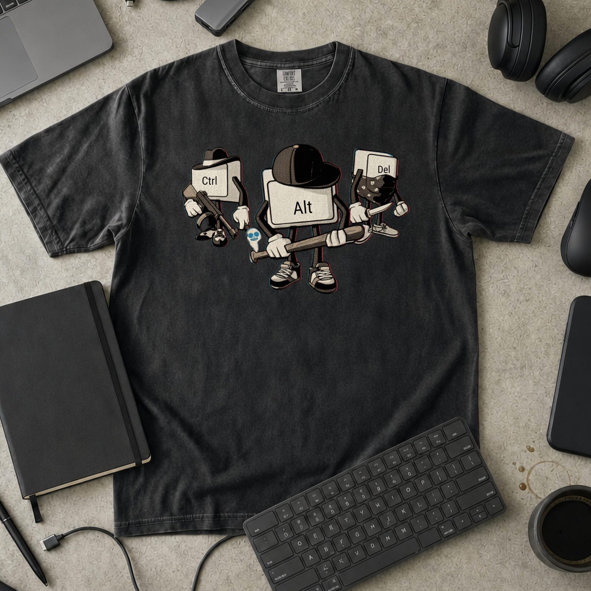 Alt Bot Premium Shirt — black Premium Shirt mock-up