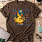 american duck and wiener shirt - Dark Chocolate