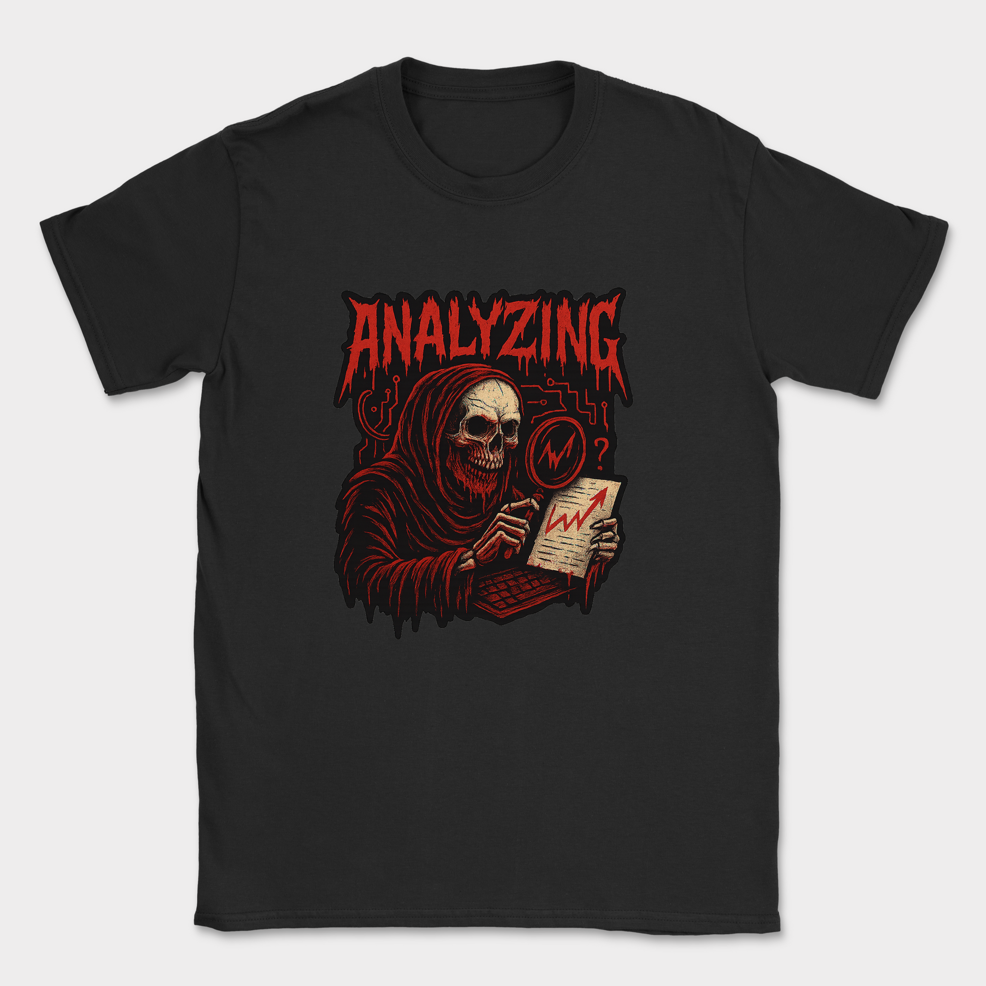 Analyzing Skull shirt — Black