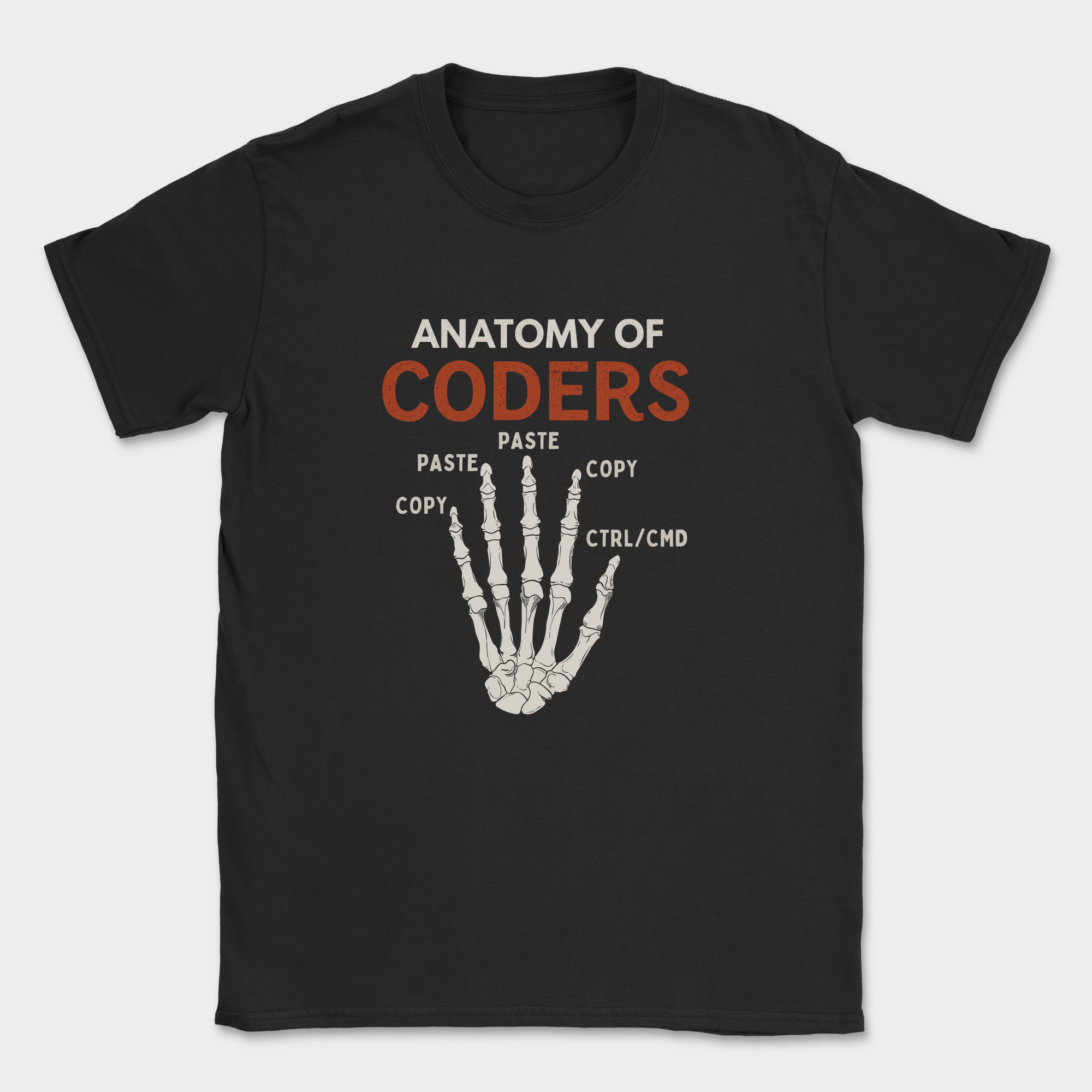 anatomy of coders shirt — Black