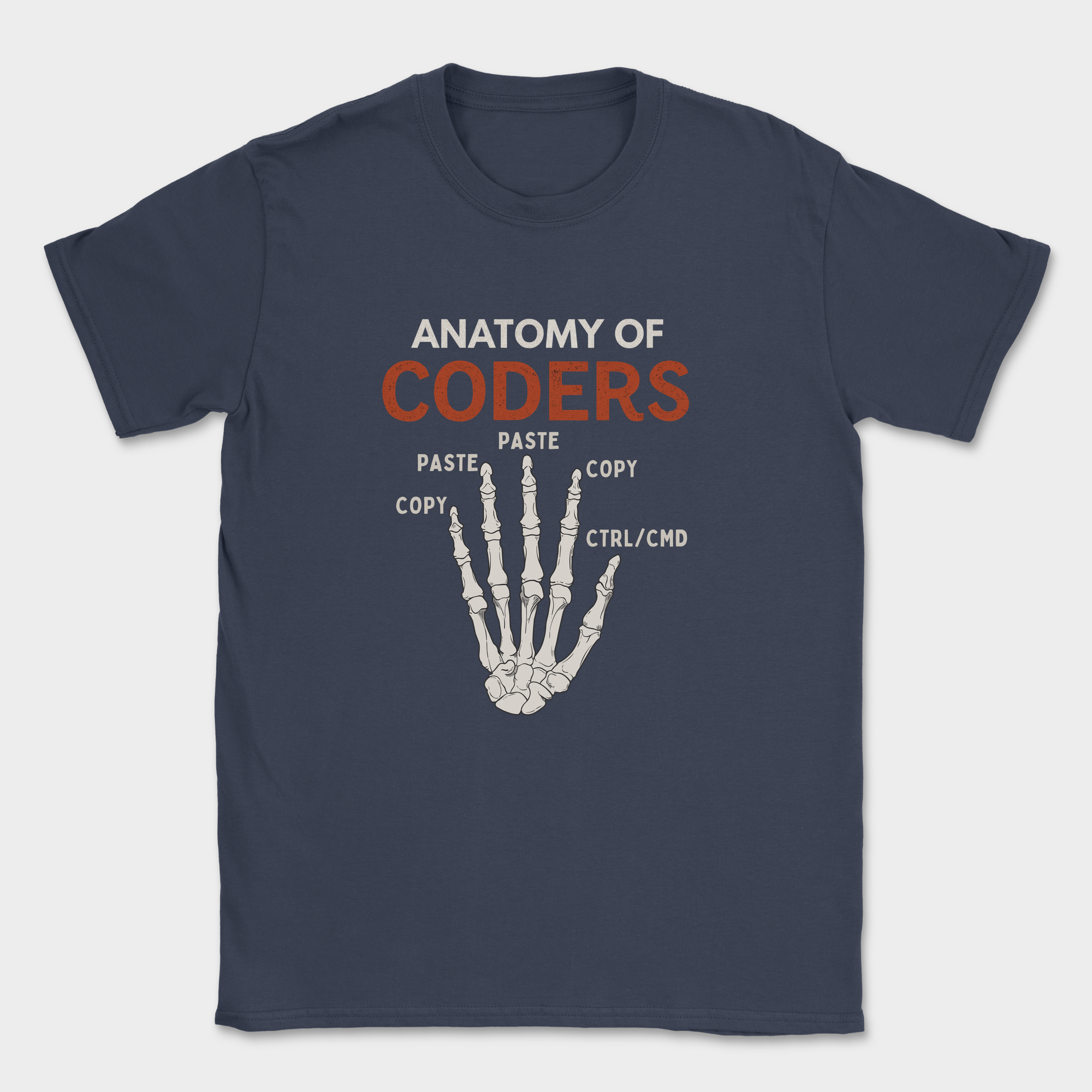 anatomy of coders shirt — Navy