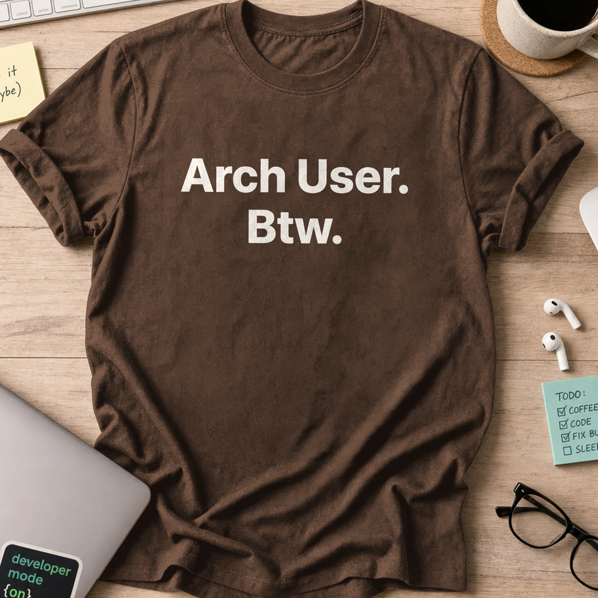 Arch Linux Shirt - Dark Chocolate