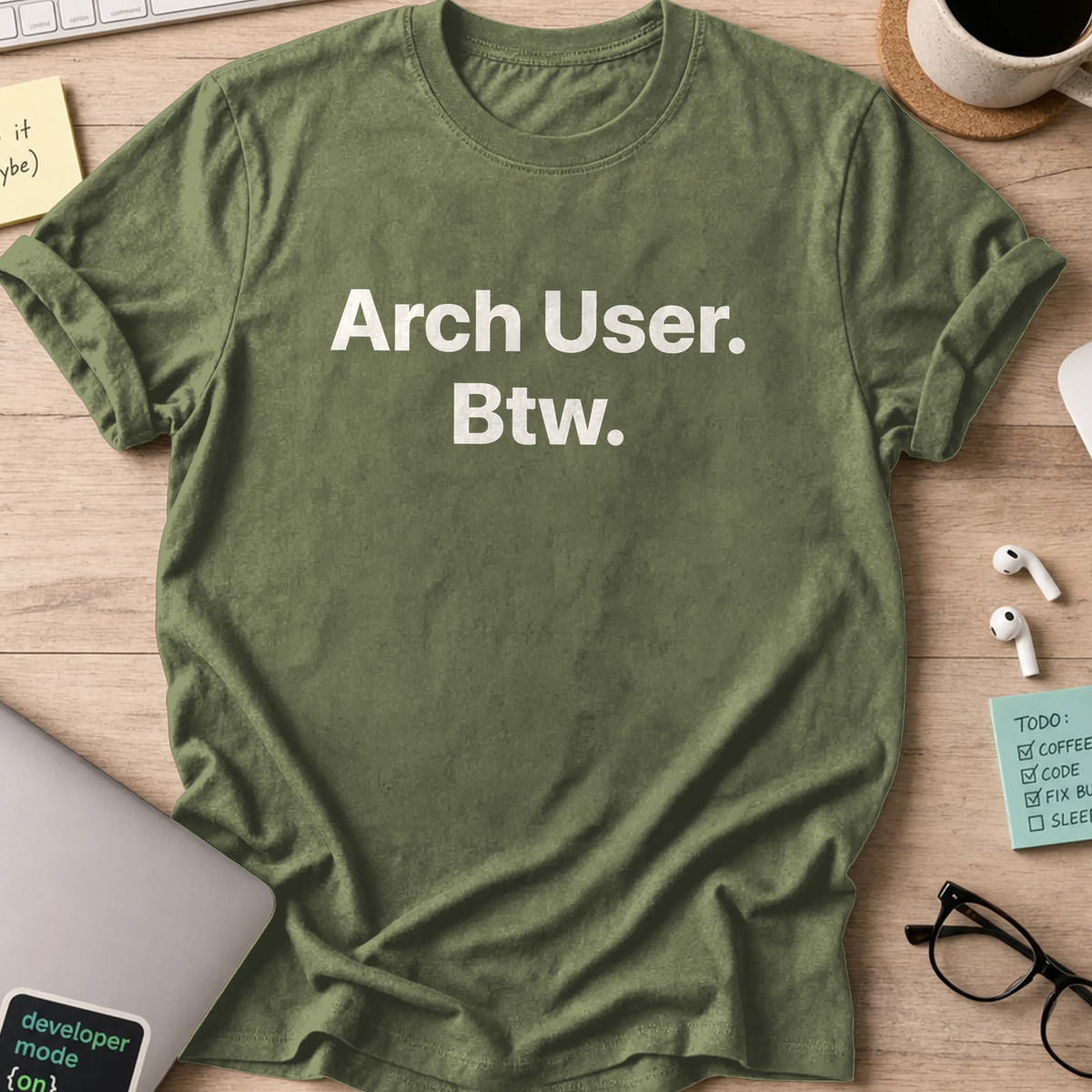 Arch Linux Shirt - Military Green